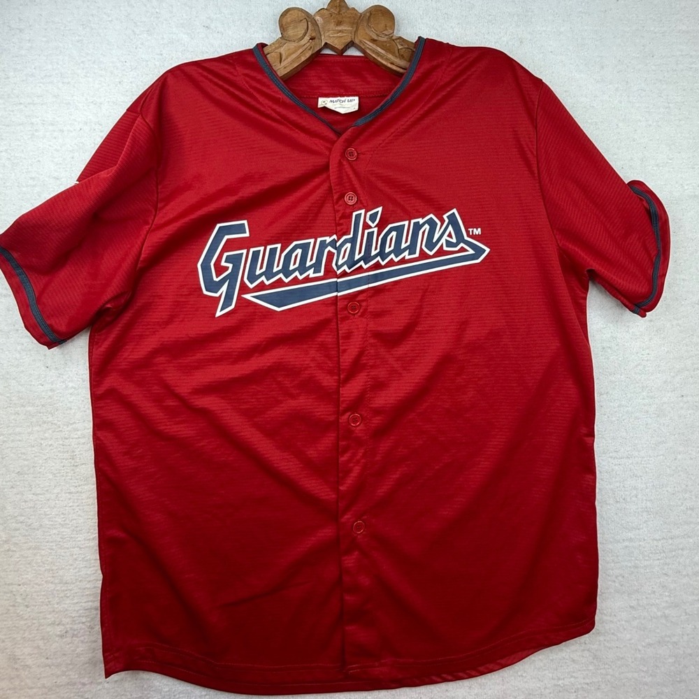 Cleveland‎ Guardians Baseball Jersey Red Bieber 57 Adult XL fan game day ready - Picture 11 of 11